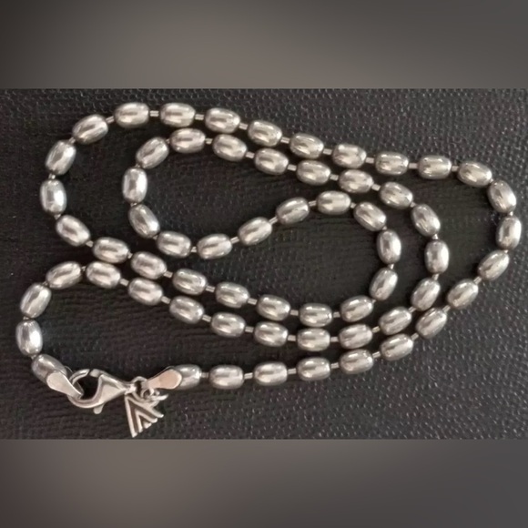 Silpada TAG TEAM - STERLING RARE HTF Spiral Pendant & Bubble Link Chain Necklace - Picture 7 of 10